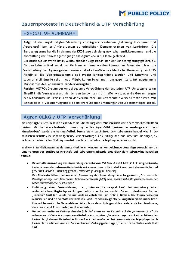 METRO Position AgrarOLkG